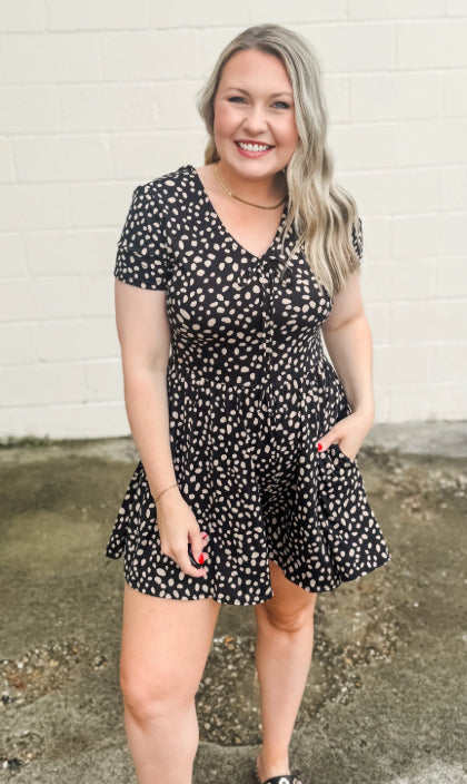 Fit and Flare Short Romper