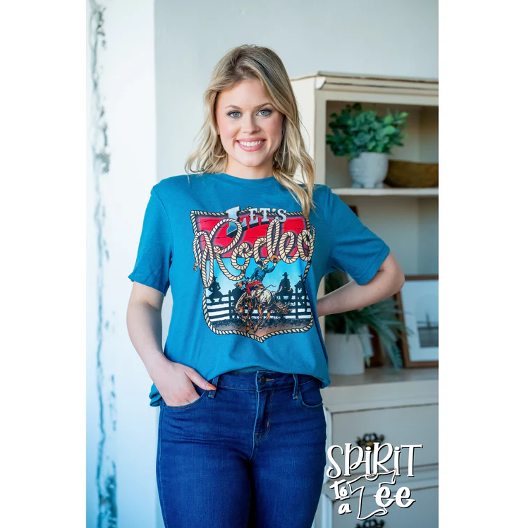 Let's Rodeo Bronc - Western Tee