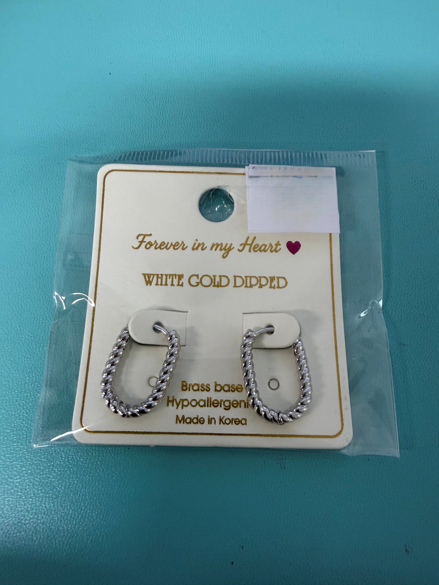 Large Oval Rope Hoop Earrings