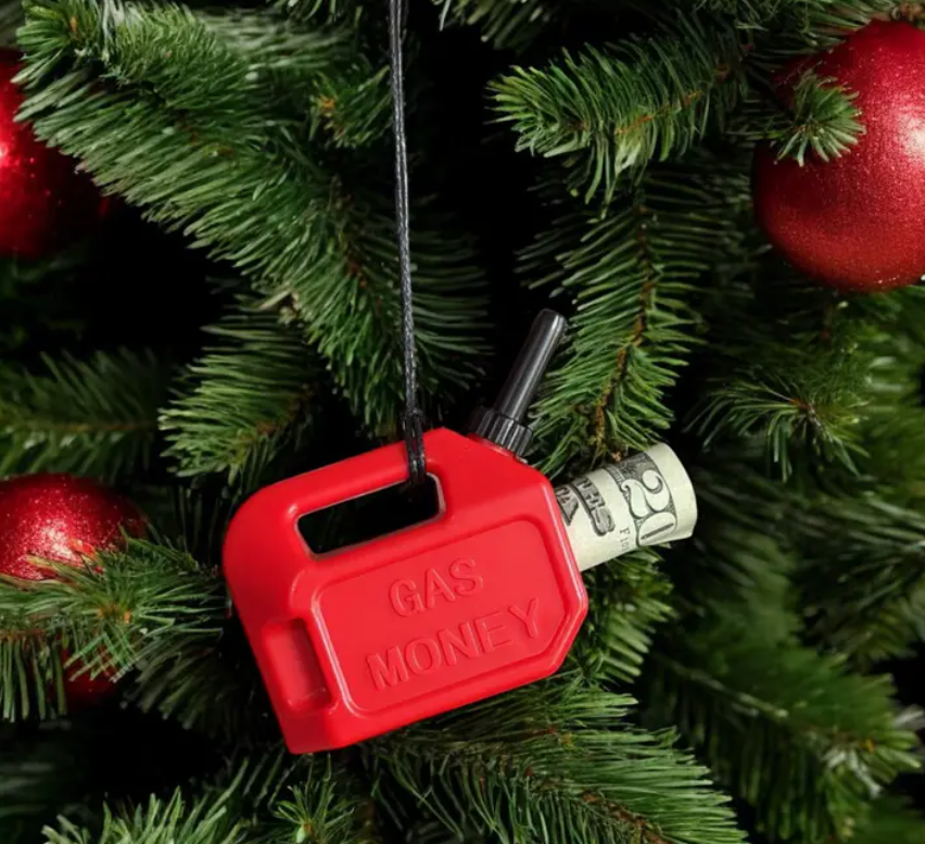 Gas Can Money Holder Christmas Ornament