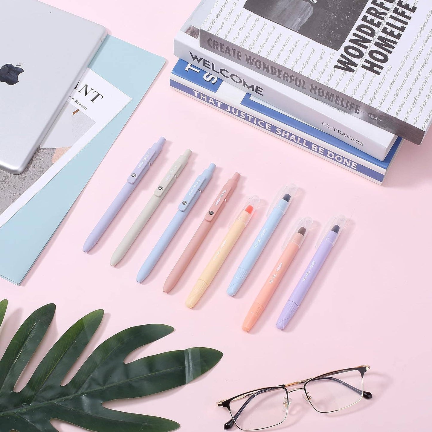 Mr. Pen 8-Pack Pastel Gel Highlighters and Pens
