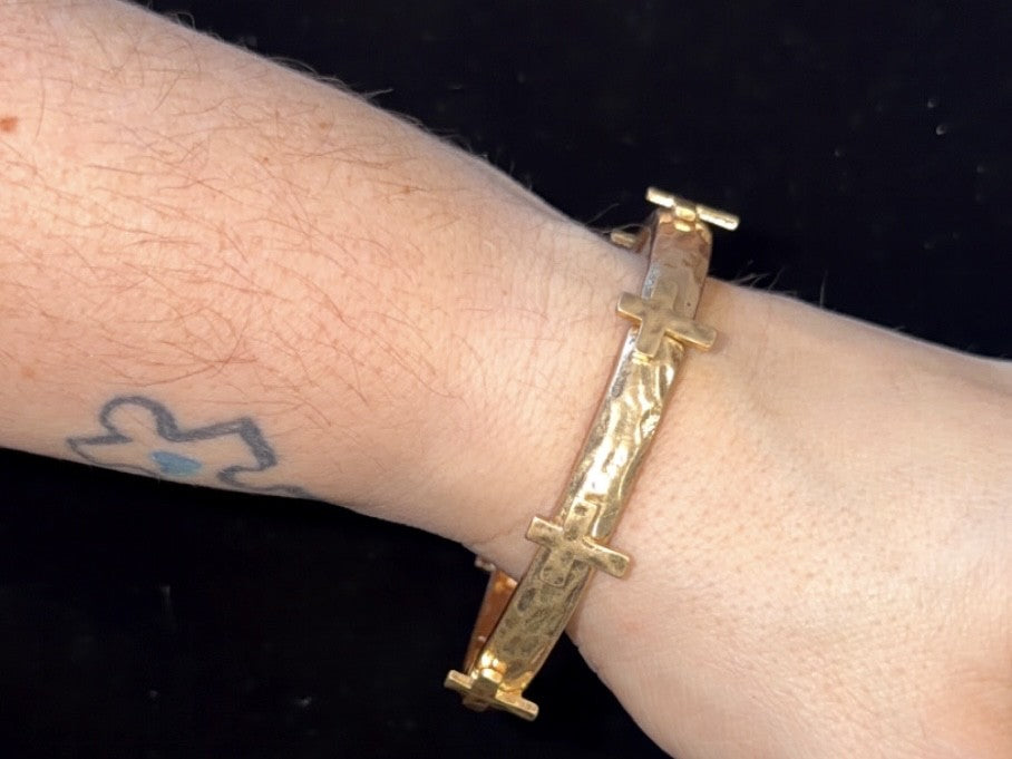 Cross Matte Stretch Bracelet