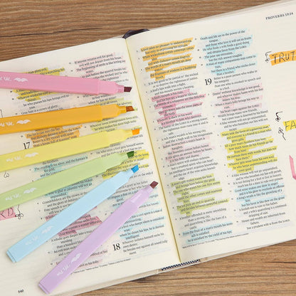 Bible Safe Pastel Highlighters Set