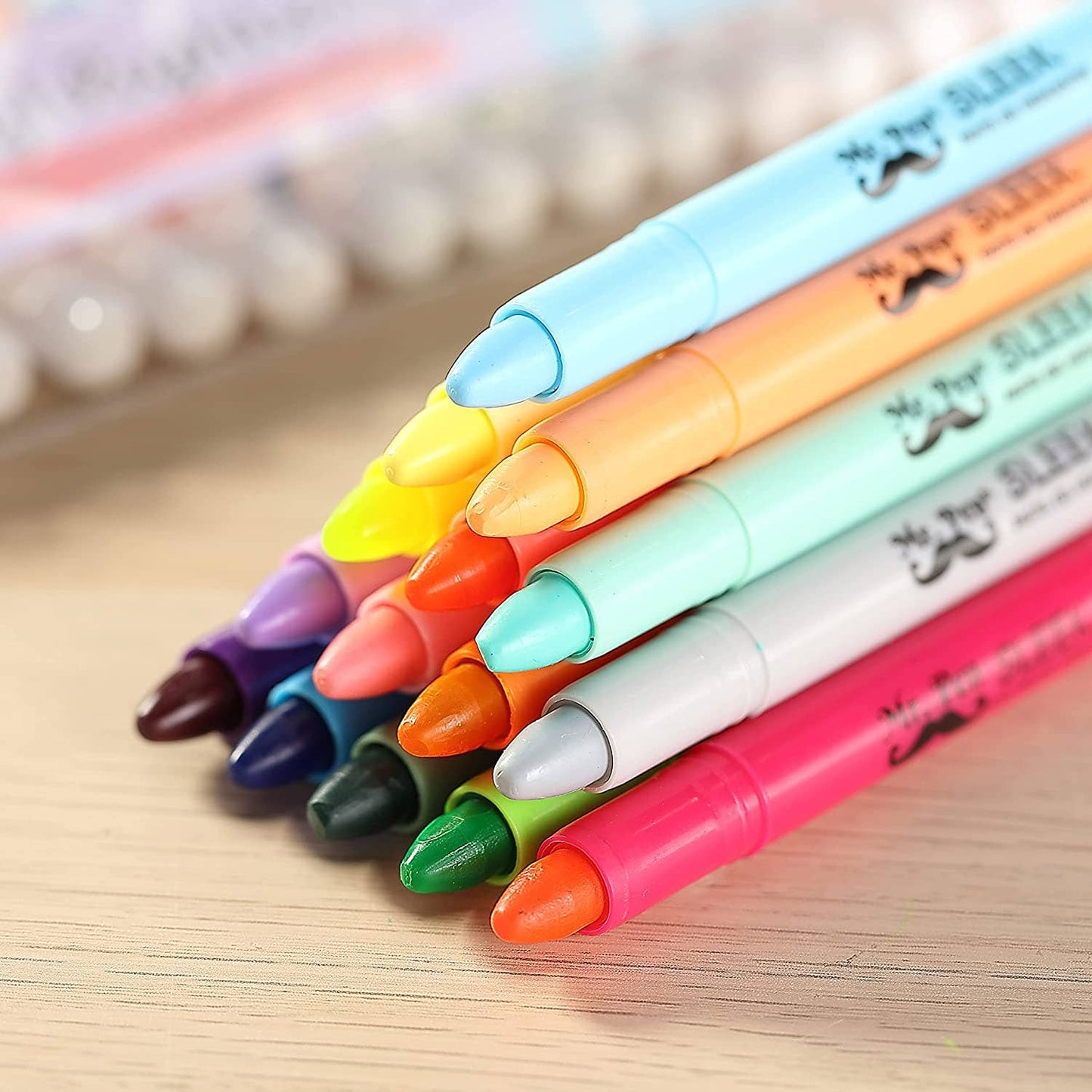 Mr. Pen No Bleed Gel Highlighter Set - 16 Colors
