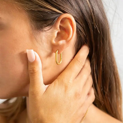 Hypo Small Oval Hoop Earrings
