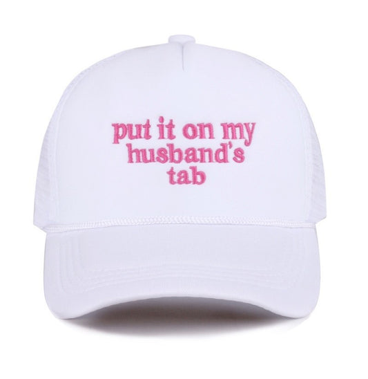Put It On My Husband's Tab Mesh Trucker