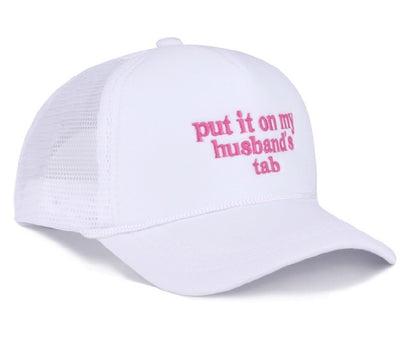 Put It On My Husband's Tab Mesh Trucker