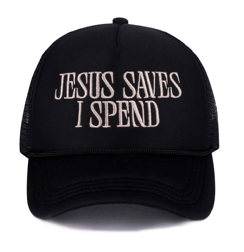Jesus Saves I Spend Mesh Trucker