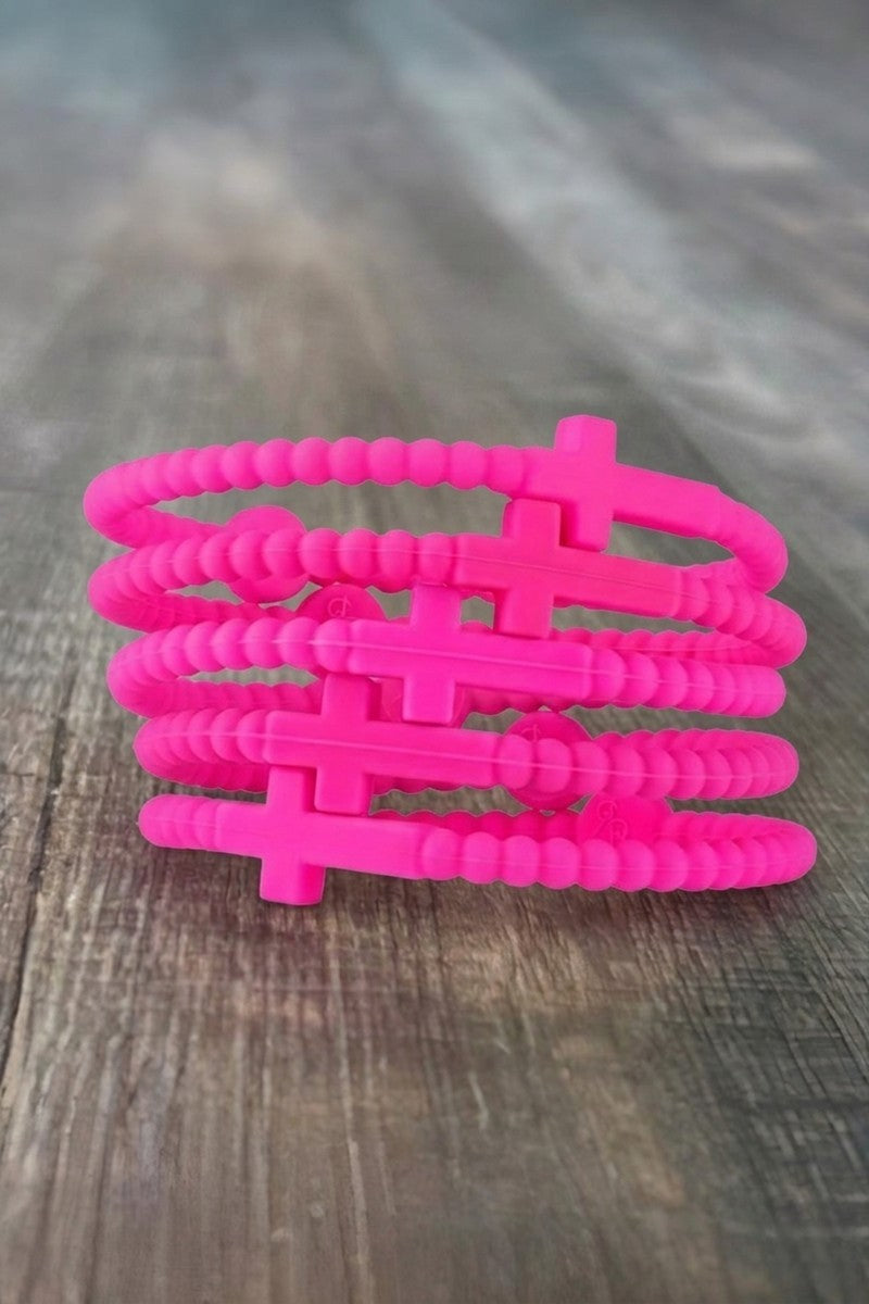 Cross Silicone Bracelets