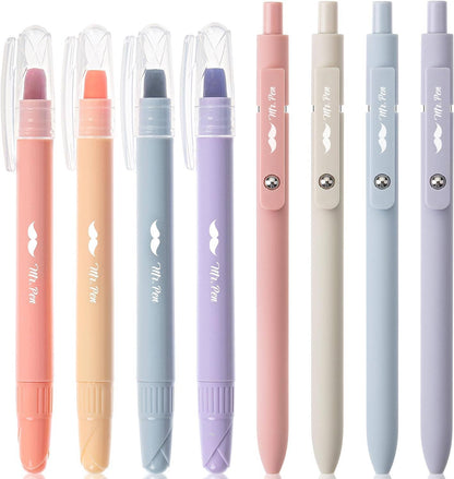 Mr. Pen 8-Pack Pastel Gel Highlighters and Pens