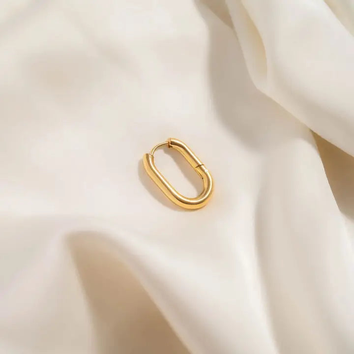 Hypo Small Oval Hoop Earrings