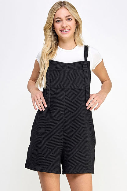 Textured Crop Overall