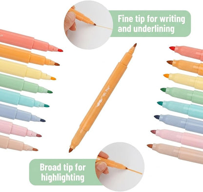 Dual Tip Bible Highlighters Set 8 Pcs