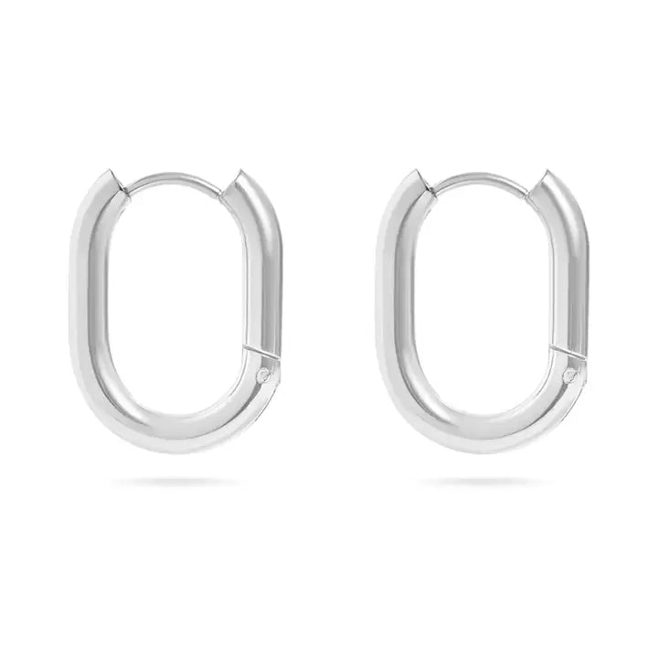 Hypo Small Oval Hoop Earrings
