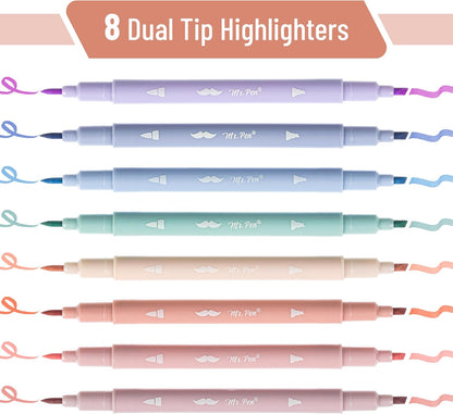 Dual Tip Aesthetic Bible Highlighters Set
