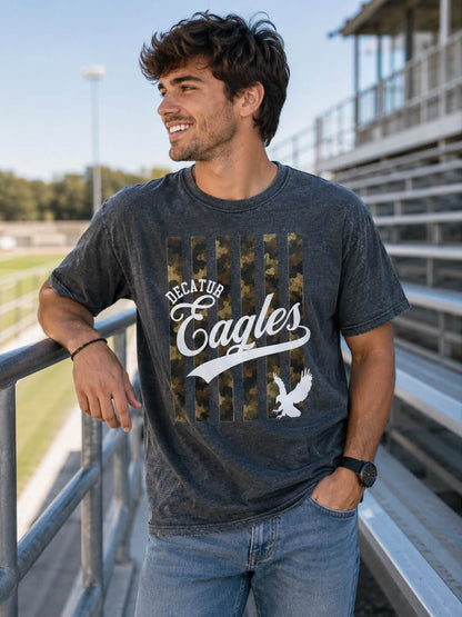 Camo Stripe Eagles Tee