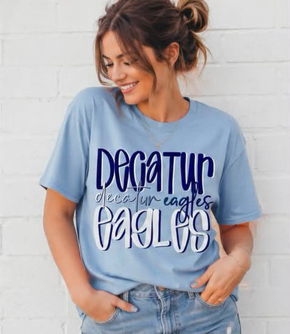 Decatur Eagles Ombre Tee