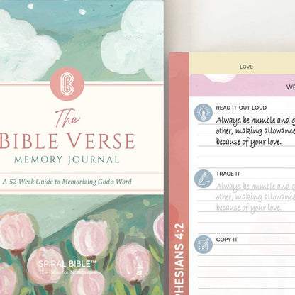 The Bible Verse Memory Journal: A 52-Week Guide to Memorizing God's Word