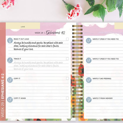 The Bible Verse Memory Journal: A 52-Week Guide to Memorizing God's Word