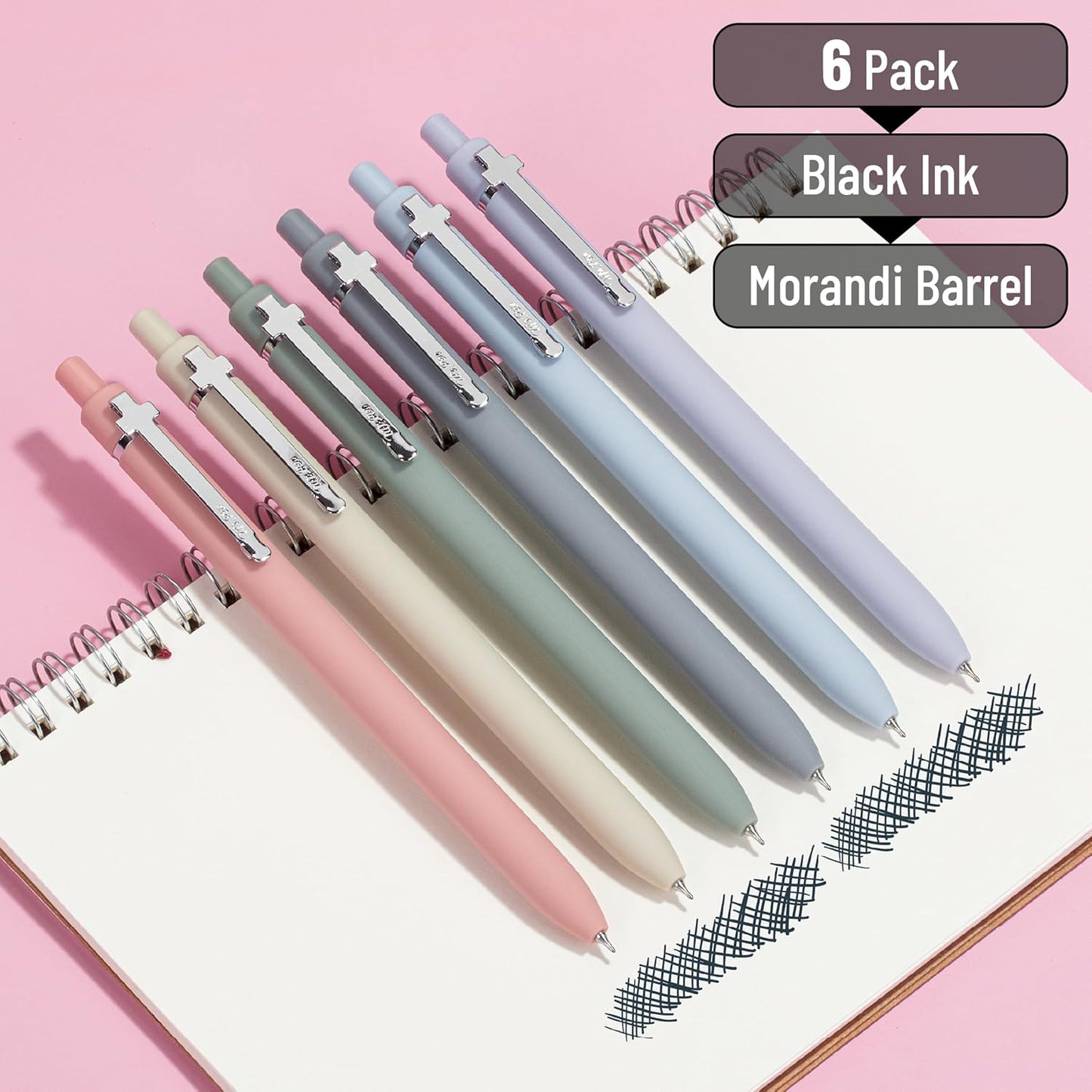 Retractable Gel Pens - Black Ink