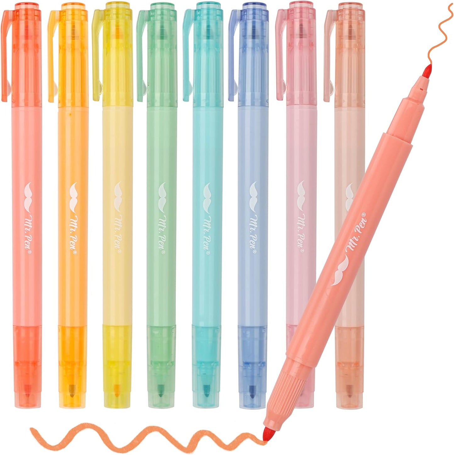 Dual Tip Bible Highlighters Set 8 Pcs