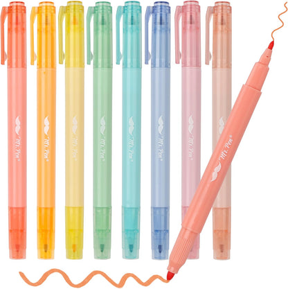 Dual Tip Bible Highlighters Set 8 Pcs