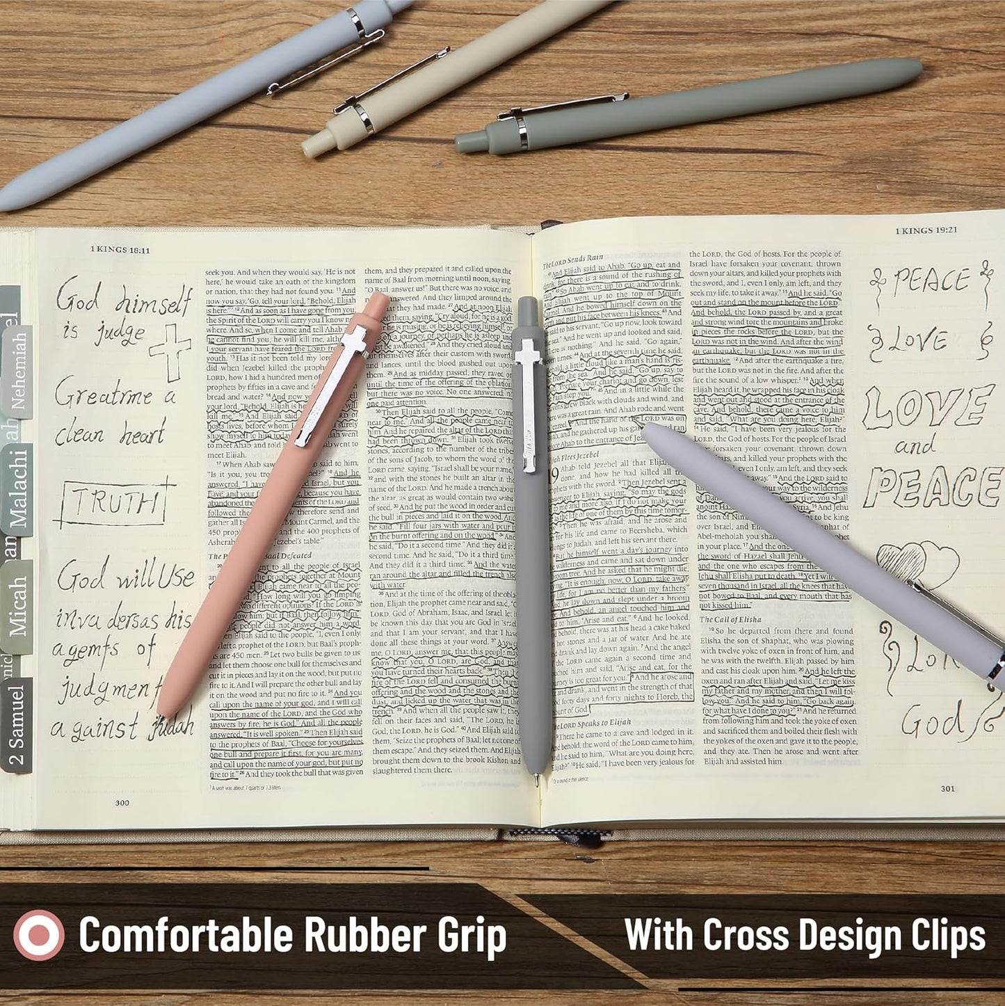 Retractable Gel Pens - Black Ink