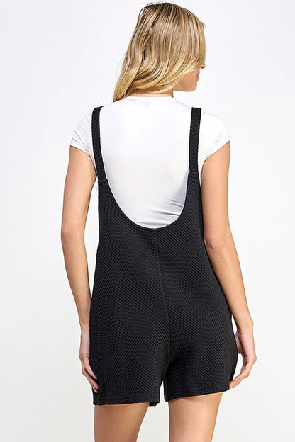 Textured Crop Overall