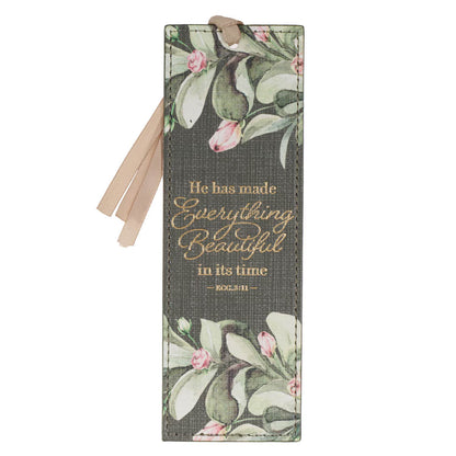 Faux Leather Bookmark