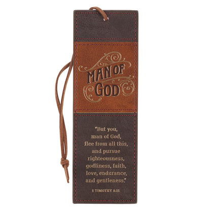 Faux Leather Bookmark