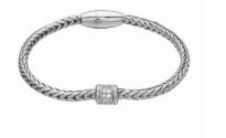 Magnet Lock CZ Bracelet - SILVER