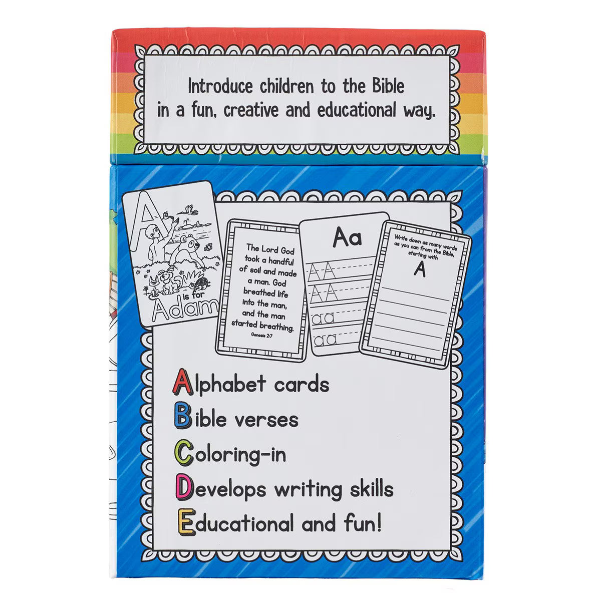 Coloring Cards Boxed 52 ABC Bible Fun for Kids