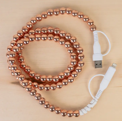 4-in-1 Beaded Charging Cable