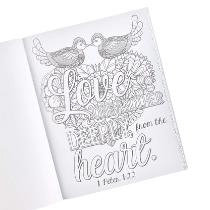 Where Love Blooms Coloring Book for Adults