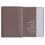 Devotional Bible NLT for Men - Faux Leather | Chestnut