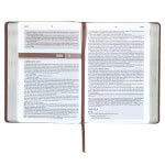Devotional Bible NLT for Men - Faux Leather | Chestnut