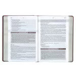 Devotional Bible NLT for Men - Faux Leather | Chestnut
