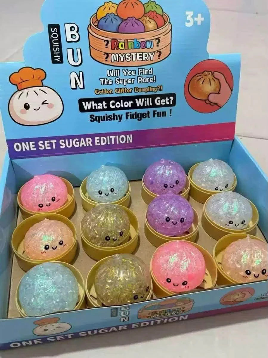 Dumpling Squishy Fidget - Glitter - Small