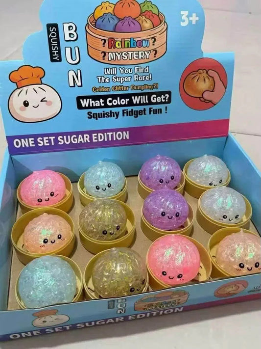 Dumpling Squishy Fidget - Glitter - Small