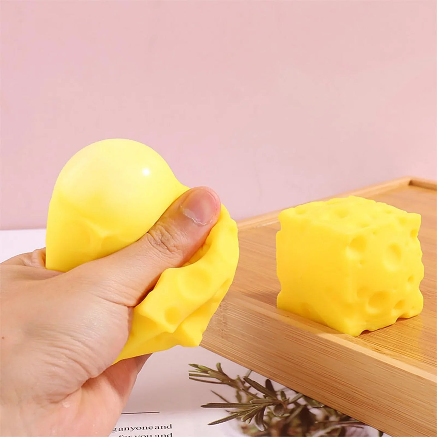 Cheese Cube Squishy Fidget