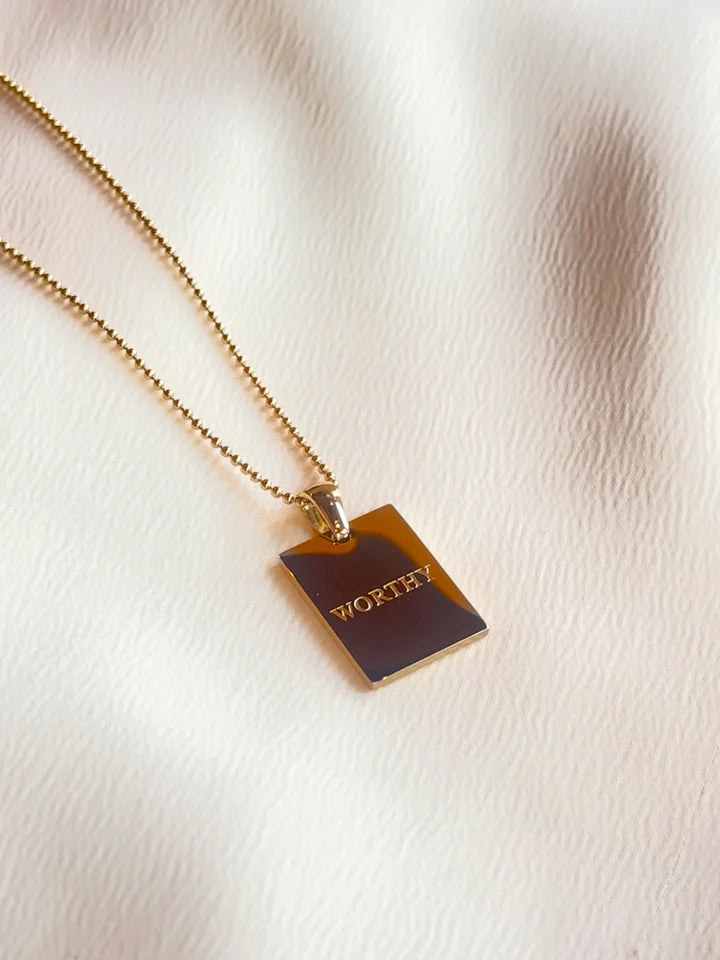 "Worthy" Empowerment Necklace