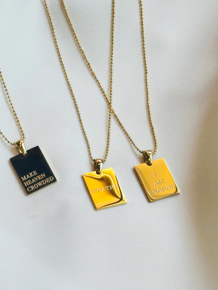"I Am Enough" Empowerment Necklace