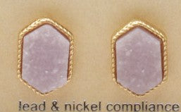 1/2" Druzy Stud Earrings