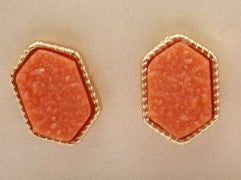 1/2" Druzy Stud Earrings