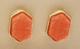 1/2" Druzy Stud Earrings