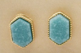 1/2" Druzy Stud Earrings