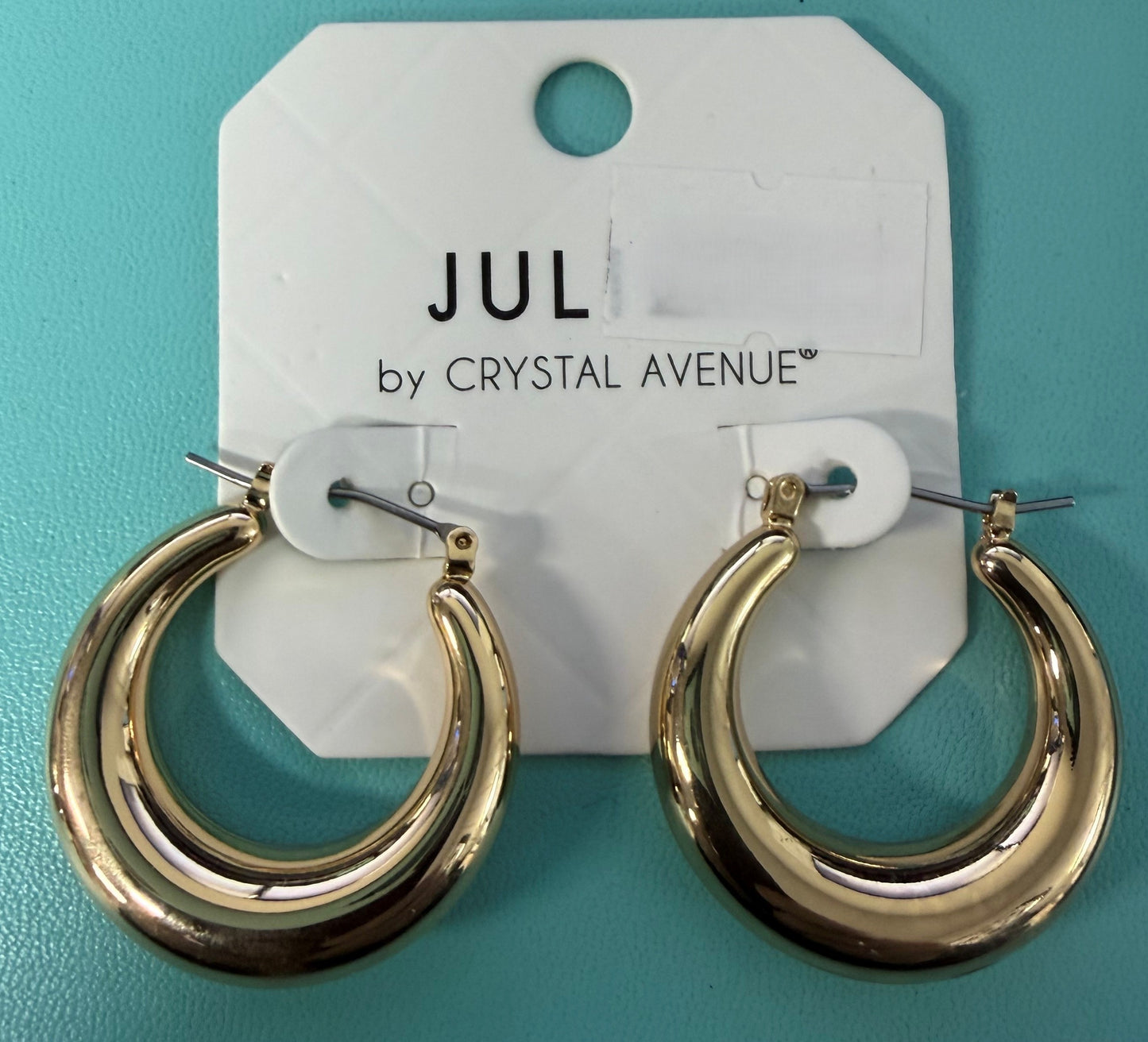 Puffy Wide Hoop Earrings