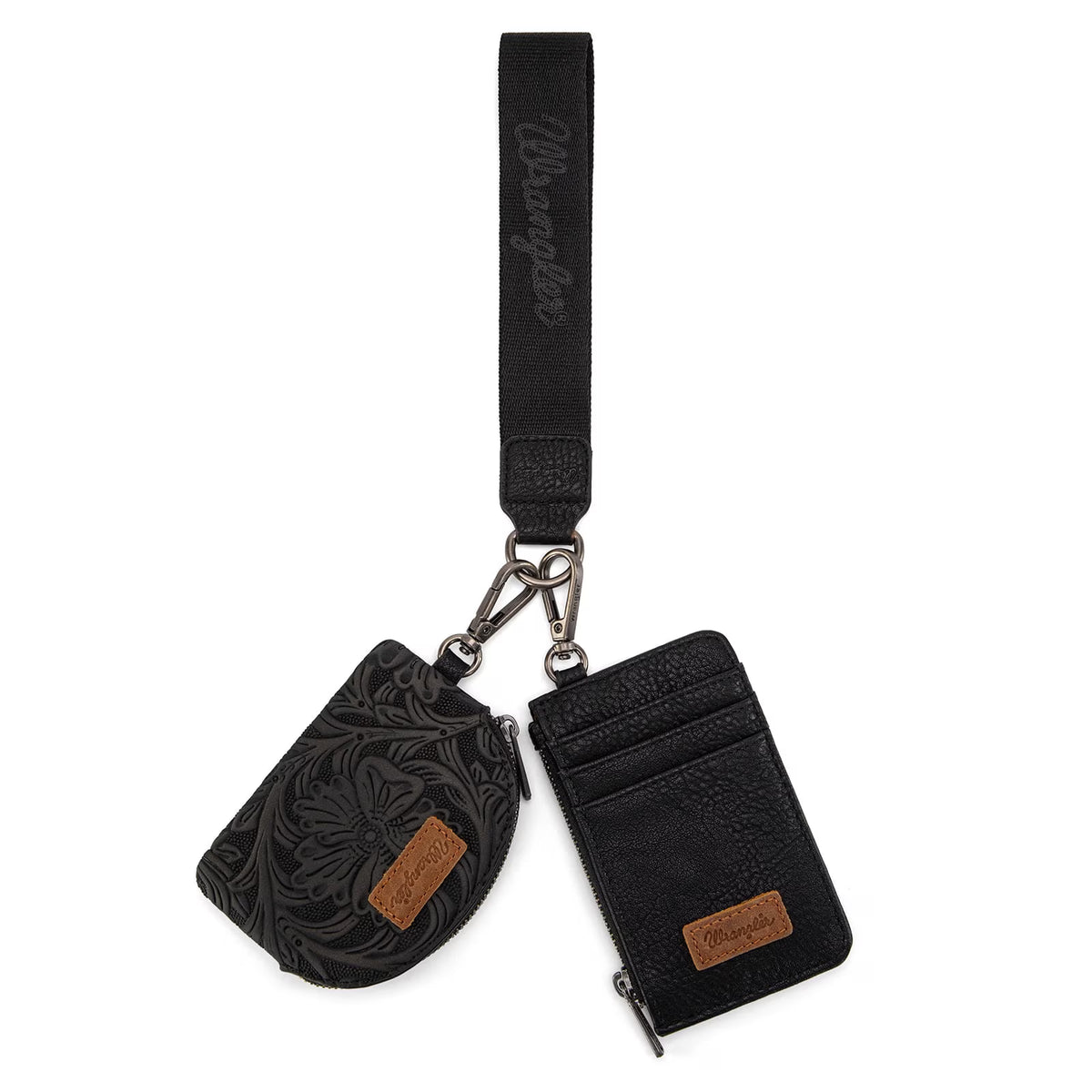 Wrangler Floral Dual Pouch Wristlet