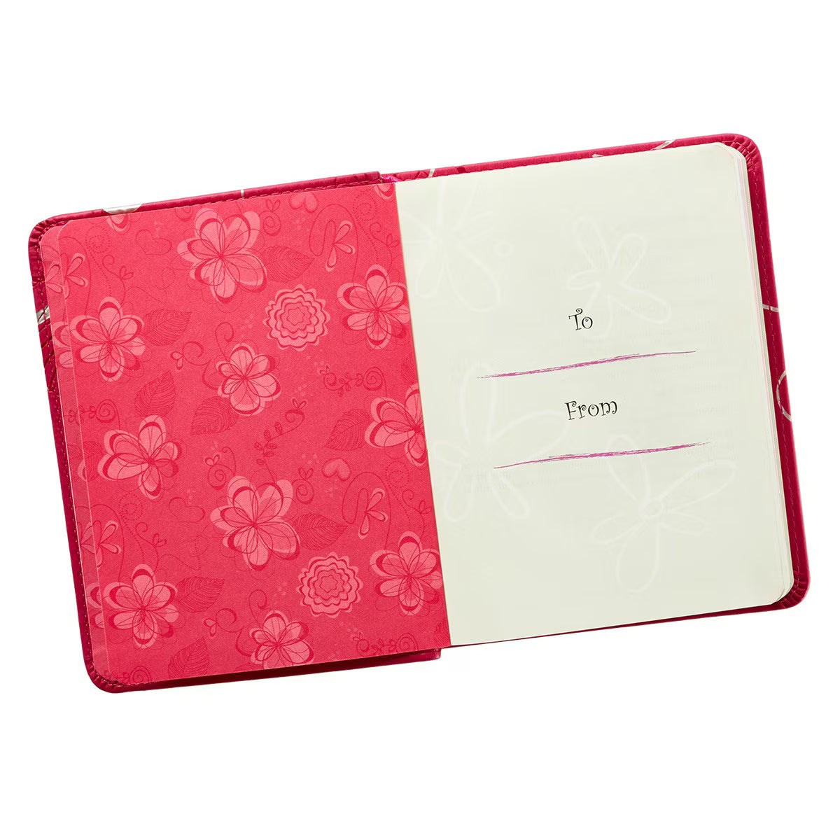 One-Minute Devotions for Girls Pink Faux Leather Devotional