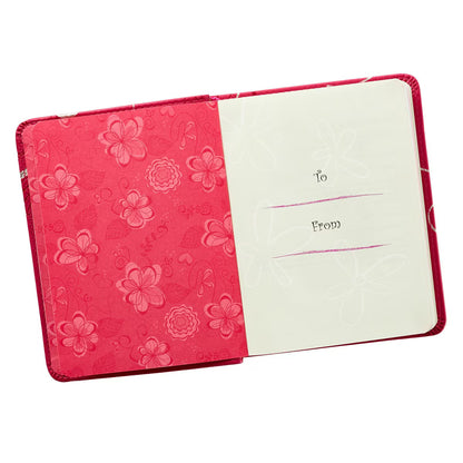 One-Minute Devotions for Girls Pink Faux Leather Devotional